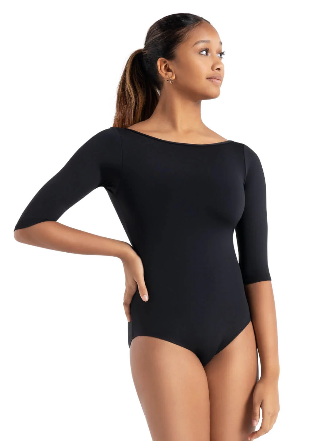 Boatneck 3/4 Sleeve Leotard - Image 7