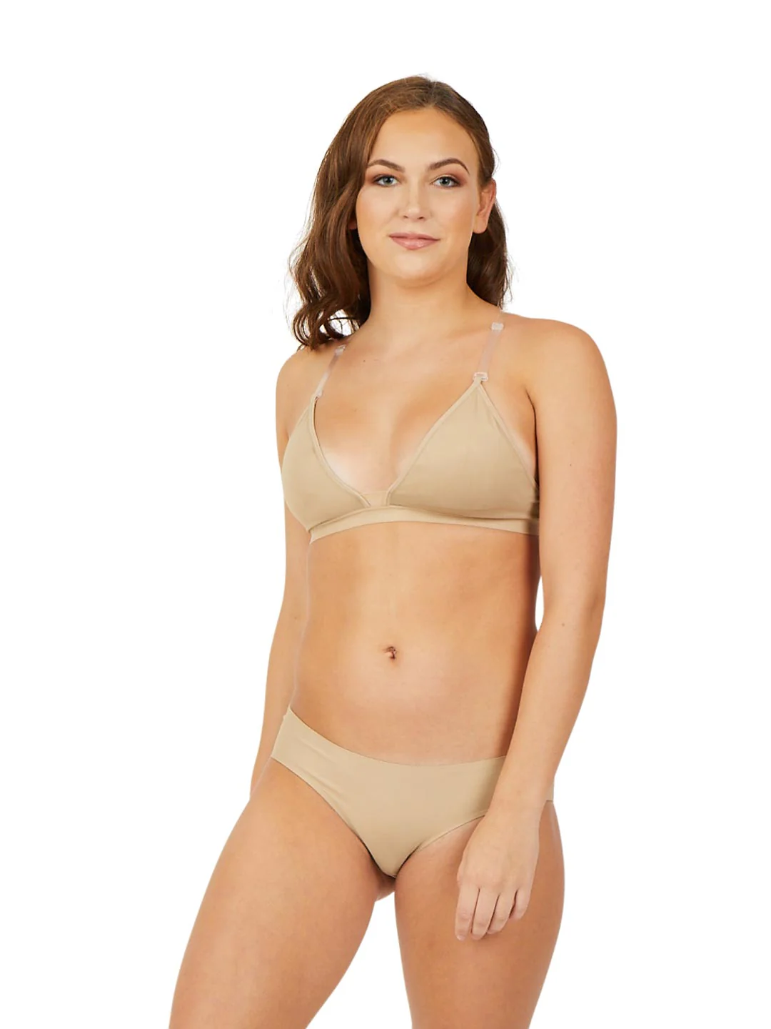 Deep Neck Clear Back Bra - Image 14