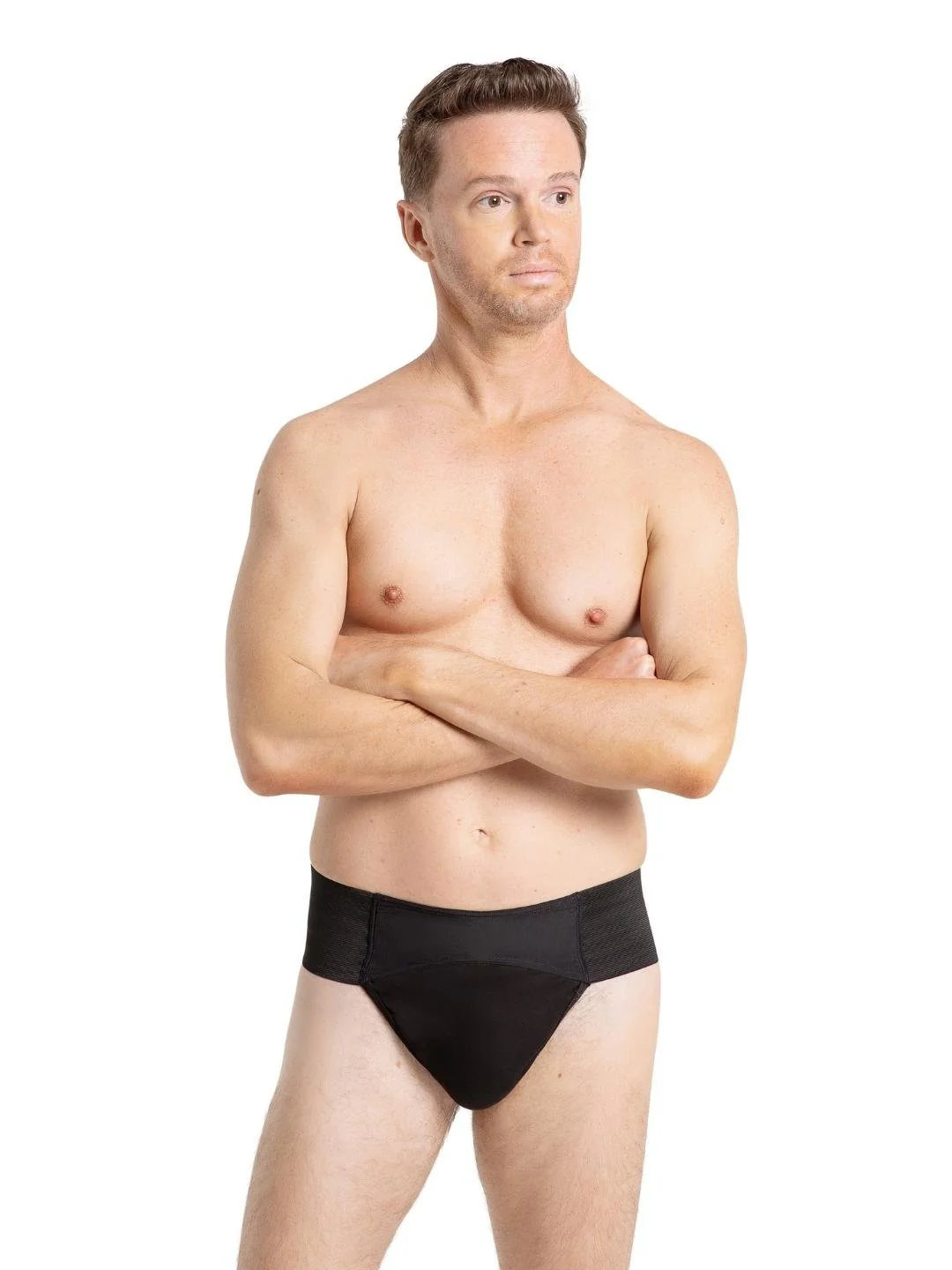 Quilted Cotton Panel Thong Dance Belt - Image 5
