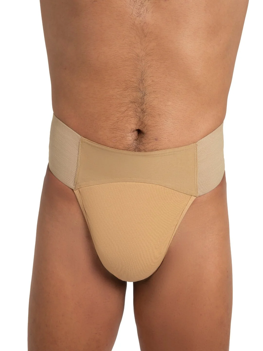 Quilted Cotton Panel Thong Dance Belt - Image 9