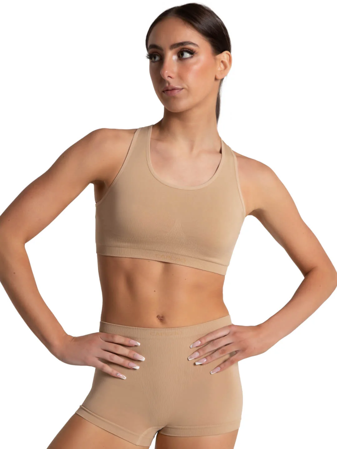 Seamless Racerback Sports Bra - Image 5