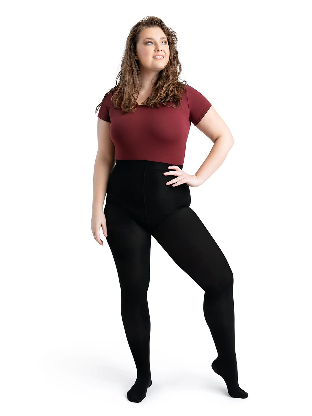Ultra Soft™ Footed Tight with Self-Knit Waistband - Image 17